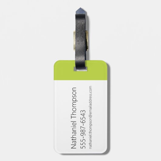 Dexter's Laboratory Face Logo Bagagelabel (Achterkant verticaal)