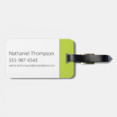 Dexter's Laboratory Face Logo Bagagelabel (Achterkant horizontaal)