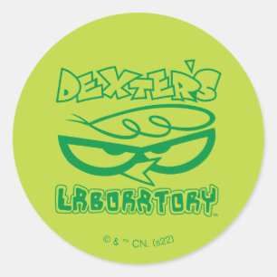 Dexter's Laboratory Face Logo Ronde Sticker