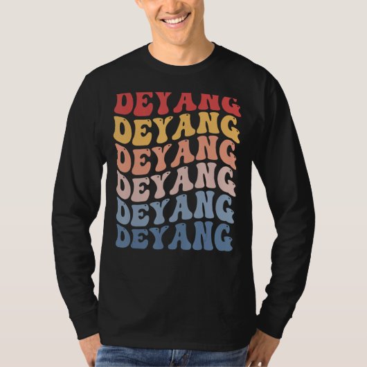 Deyang City Groovy Retro T-shirt (Voorkant)
