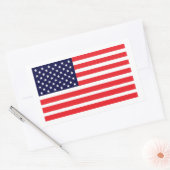 Deze Amerikaanse vlag Rechthoekige Sticker (Envelop)