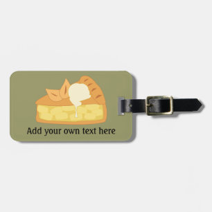 Deze Apple Pie Slice-afbeelding aanpassen Bagagelabel