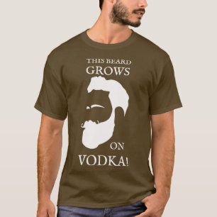 Deze baard groeit op wodka t-shirt
