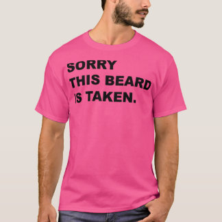 Deze baard is zwart. t-shirt