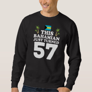 Deze Bahamaan heeft net 57 Bahama's 57e verjaardag Trui