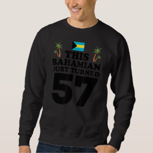 Deze Bahamaan heeft net 57 Bahama's 57e verjaardag Trui