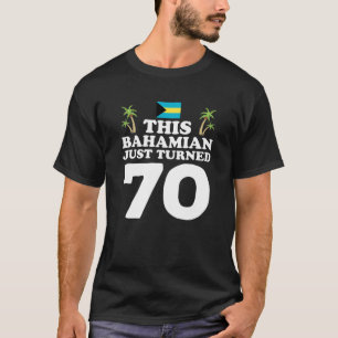 Deze Bahamaan heeft net 70 Bahama's 70e verjaardag T-shirt