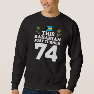 Deze Bahamaan heeft net 74 Bahama's 74ste verjaard Trui