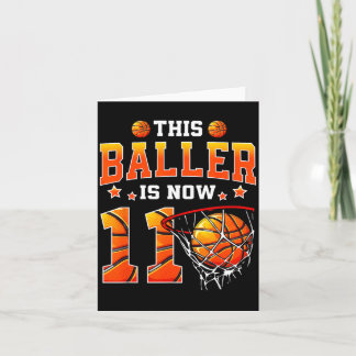 Deze Baller Is 11 Basbal Kinderen Jongens 11e Verj Kaart