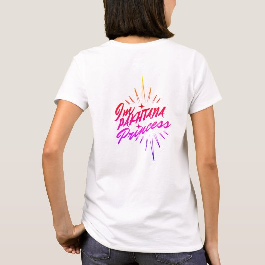 Deze basale t-shirt vrouwelijk. afghans (Achterkant)