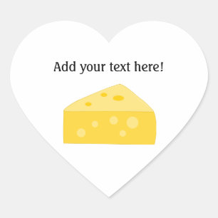 Deze Big Cheese-afbeelding aanpassen Hart Sticker