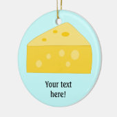 Deze Big Cheese-afbeelding aanpassen Keramisch Ornament (Links)