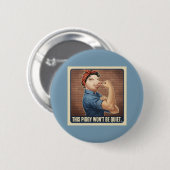 Deze Biggetje Zal Niet Stil Zijn Knop Ronde Button 5,7 Cm (Voorkant /achterkant)