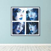 Deze Blauwe Ogen Canvas Afdruk (Insitu (Houten vloer))