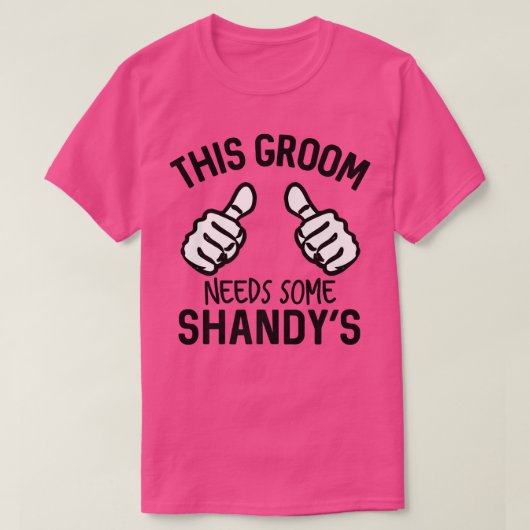 Deze Bruidegom Heeft Een Bachelorfeest Nodig Shand T-shirt (Design voorkant)