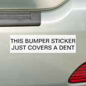 Deze Bumpersticker Hoesje gewoon een deent (Op auto)