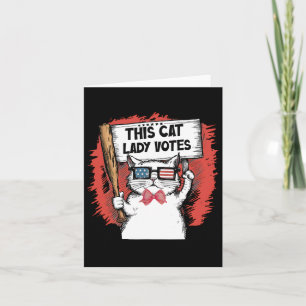Deze Cat Lady stemt President Verkiezingsstem Scha Kaart