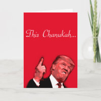 Deze Chanoeka wordt enorm, Trump satire kaart
