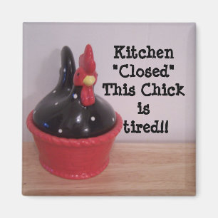 Deze Chick is moe! Magneet