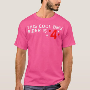 Deze coole BMX rijder is 4 grappige fiets BMX T-shirt