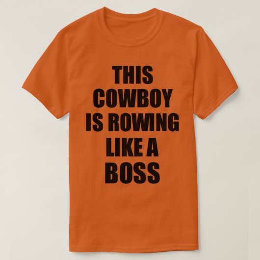 Deze cowboy rijft als een boss grappige cadeau. t-shirt (Design voorkant)