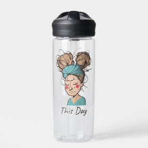 Deze dag Het hebben van een moeilijke tijd Waterfles