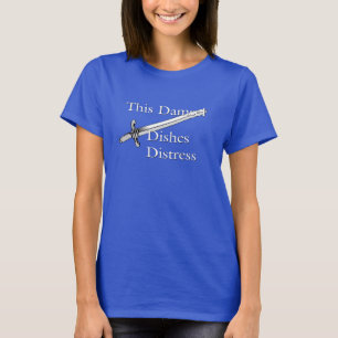 Deze damesschoen maakt de angst weg t-shirt