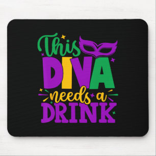 Deze diva heeft een Drink nodig Mardi Gras Diva Lo Muismat