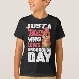 Deze docent houdt van bosmarmotten, bosmarmotdag l t-shirt