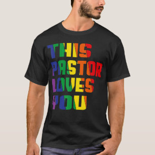 Deze dominee houdt van je trots LGBT Trotse Ally G T-shirt