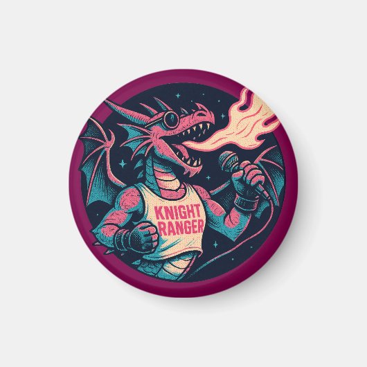 Deze draak spuugt vuur magneet (Voorkant)