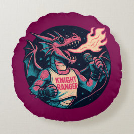 Deze draak spuugt vuur rond kussen