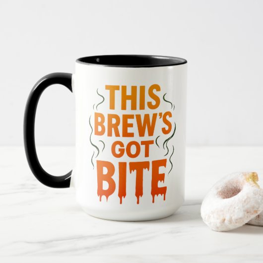 Deze drank heeft beet – grappig spooky mok (Met donut)