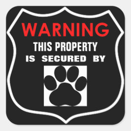 DEZE EIGENDOM IS BEWAAKT DOOR HONDEN STICKER