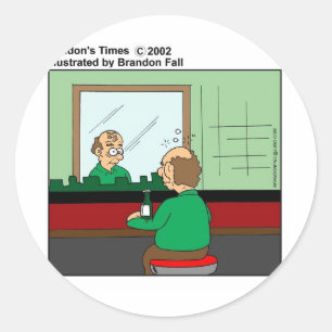 Deze Eindigt Als Eitelheidshoofdstickers Grappige Ronde Sticker