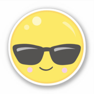 Deze emoji is cool sticker