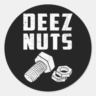 Deze en noten bout grappige monteur zeg grap Vader Ronde Sticker