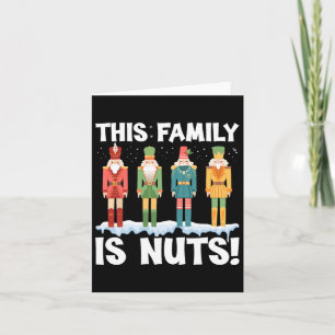 Deze familie is Noten Notenkraker Squad Kerstmat Kaart