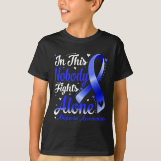 Deze familie niemand vechten alleen alopecia bewus t-shirt