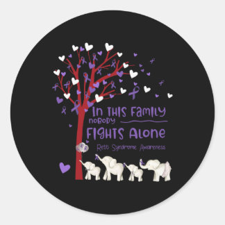 Deze familie vecht niemand alleen met het Rett-syn Ronde Sticker