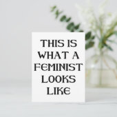 Deze feministe briefkaart (Staand voorkant)