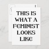 Deze feministe briefkaart (Voorkant / Achterkant)