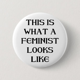 Deze feministe ronde button 5,7 cm