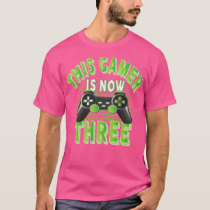 Deze gamer is nu drie jaar oud Boy Video Game L T-shirt