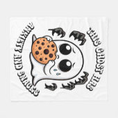 Deze geest heeft angst en snacks fleece deken (Voorkant (Horizontaal))