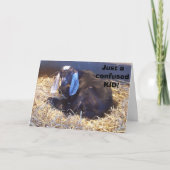 DEZE GEIT IS EEN VERWARDE KID-OVER DE HILL KAART (Voorkant)