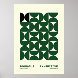 Deze geometrische-patroonaffiche geïnspireerd door poster