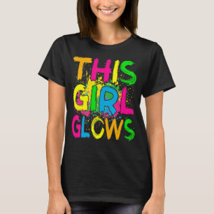 Deze Girl Glows Retro 80-partij T-shirt