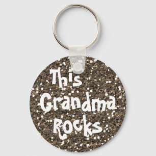 DEZE GRANDMA ROCKS SLEUTELHANGER SJABLOON