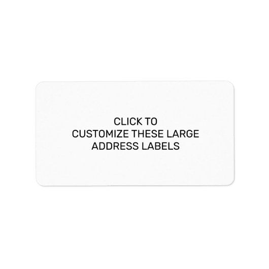 DEZE GROTE ADRESETIKETTEN AANPASSEN ETIKET (Voorkant)